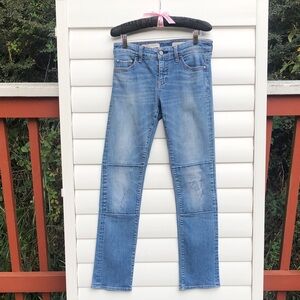 Pilcro and the Letterpress Light Blue Straight Leg Jeans